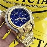 Ficha técnica e caractérísticas do produto Relógio Invicta 26585 Magnum Reserve Dourado com Fundo Azul