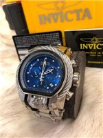 Ficha técnica e caractérísticas do produto Relógio Invicta 26688 Magnum Original Prata e Azul