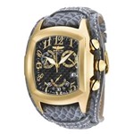 Ficha técnica e caractérísticas do produto Relógio Invicta Invicta Lupah Swiss Made Quartzo Watch - Gold Case With Charcoal Tone Pulseira em Couro - Model 90265