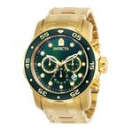 Ficha técnica e caractérísticas do produto Relógio Invicta Pro Diver 0075 Verde Dourado Original