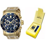 Relógio Invicta Pro Diver 23651 - Ouro 18k, Resistência à Água Até 200 Metros