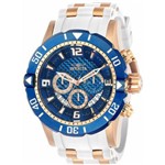 Relógio Invicta Pro Diver 23709 Pulseira Branca