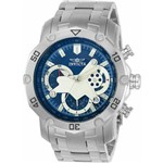 Ficha técnica e caractérísticas do produto Relógio Invicta Pro Diver 22764 Masculino Fundo Azul e Detalhes na Cor Prata Cristal Flame Fusion