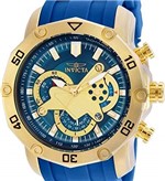 Ficha técnica e caractérísticas do produto Relógio Invicta Pro Diver 22798 Azul Dourado Masculino