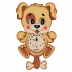 Ficha técnica e caractérísticas do produto Relógio italiano quarto de criança Cachorro olhos em pendulo Bartolucci