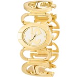 Relógio Just Cavalli Feminino Dourado IJ28297G Analógico 3 Atm Cristal Mineral Tamanho Pequeno