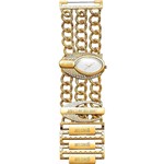 Relógio Just Cavalli Feminino Dourado WJ28020H Analógico 3 Atm Cristal Mineral Tamanho Grande