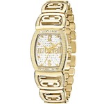 Relógio Just Cavalli Feminino Dourado WJ28904H Analógico 3 Atm Cristal Mineral Tamanho Médio