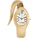 Relógio Just Cavalli Feminino Dourado WJ28968X Analógico 3 Atm Cristal Mineral Tamanho Médio