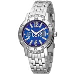 Relógio Just Cavalli Feminino Prata WJ28726F Analógico 3 Atm Cristal Mineral Tamanho Médio