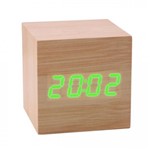 Relógio Led Clock Madeira Verde - LedclockVerde