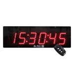 Relógio LED Digital de Parede Moderno Multeletronic 38x12cm Vermelho