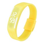 Ficha técnica e caractérísticas do produto Relógio Led Digital Sport Bracelete Pulseira Silicone - Amarelo - Chinesa