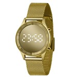 Ficha técnica e caractérísticas do produto Relógio LINCE DIGITAL Dourado LDG4648L CXKX Pulseira Estilo Esteira