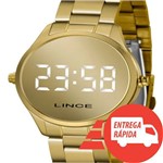 Ficha técnica e caractérísticas do produto Relógio Lince Feminino Digital Dourado Mdg4617l Bxkx - Prisma