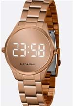 Ficha técnica e caractérísticas do produto Relógio Lince Feminino Digital Rose Gold Espelhado