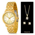 Ficha técnica e caractérísticas do produto Relógio Lince Feminino, Dourada, com Detalhe em Zircônia. - UN