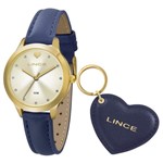 Ficha técnica e caractérísticas do produto Relógio Lince Feminino Ref: Lrc4508l Ku57c1dx Dourado + Chaveiro