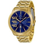 Ficha técnica e caractérísticas do produto Relogio Lince Masculino Mrg4332s D2kx Dourado Azul Aço