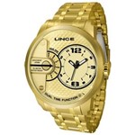 Ficha técnica e caractérísticas do produto Relogio Lince Masculino Mrgh049s C2kx Dourado Aço Analogico