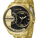 Ficha técnica e caractérísticas do produto Relógio Lince Masculino Mrgh049s P2kx Dual Time Dourado