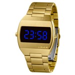 Ficha técnica e caractérísticas do produto Relógio LINCE MDG4621L DXKX Digital Led Azul Dourado Quadrado SUPER OFERTA