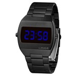 Ficha técnica e caractérísticas do produto Relógio Lince Mdn4621l Dxpx Digital Black Led Azul Original NF Garantia Super Oferta