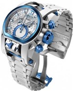 Ficha técnica e caractérísticas do produto Relógio Magnum 20112 Prata e AZUL