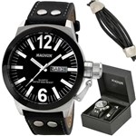 Ficha técnica e caractérísticas do produto Relógio Magnum Kit Masculino Aço Brinde Pulseira Ma31533c