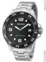 Ficha técnica e caractérísticas do produto Relógio Magnum Kit Masculino Aço Brinde Pulseira Ma34389c