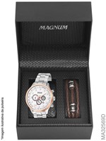 Ficha técnica e caractérísticas do produto Relógio Magnum Kit Masculino Brinde Pulseira Ma32569d