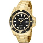 Ficha técnica e caractérísticas do produto Relógio Magnum Ma33068u Masculino Dourado com Fundo Preto