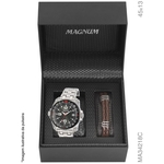 Ficha técnica e caractérísticas do produto Relógio Magnum Masculino Aço Prata Tachymeter Ma34218c