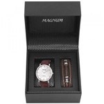 Ficha técnica e caractérísticas do produto Relógio Magnum Masculino Kit com Pulseira Ma21900d - Magnun