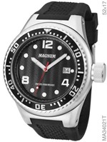 Relógio Magnum Masculino Prata e Preto Ref. Ma34021t