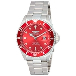 Ficha técnica e caractérísticas do produto Relógio Masc INVICTA Original Pro Diver Quartz Aço Inox Prova D'Água 200 Metros (22048) Prata e Vermelho