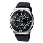 Ficha técnica e caractérísticas do produto Relógio Masculino Anadigi Casio AQ-164W-1AVD - Preto