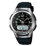 Ficha técnica e caractérísticas do produto Relógio Masculino Anadigi Casio AQ-180W-1BVDF - Preto AQ-180W1BVDF - Casio*