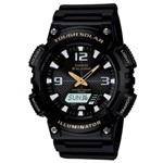 Ficha técnica e caractérísticas do produto Relógio Masculino Anadigi Casio AQS810W1BVDF - Preto AQS810W1BVDF - Casio*