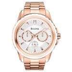 Ficha técnica e caractérísticas do produto Relógio Masculino Analógico Bulova WB22177Z - Rosé