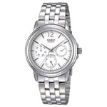 Ficha técnica e caractérísticas do produto Relógio Masculino Analógico Casio MTP-1174A-7A Metal Prata/Branco