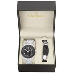 Ficha técnica e caractérísticas do produto Relógio Masculino Analógico Champion CA31417C com Pulseira - Prata/Preto