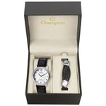 Ficha técnica e caractérísticas do produto Relógio Masculino Analógico Champion CH22153I com Pulseira - Preta/Branco