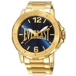 Relógio Everlast Masculino Dourado Analógico E655
