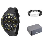 Ficha técnica e caractérísticas do produto Relógio Masculino Analógico Seculus 60644GPSVPU1K1 - Preto + Bracelete