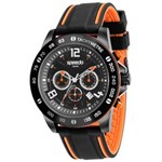 Ficha técnica e caractérísticas do produto Relógio Masculino Analógico Speedo 24852GPEVPU1 - Preto/Laranja