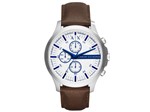 Relógio Masculino Armani Exchange Analógico - Prata e Marrom Hampton AX2190/0KN