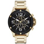 Relógio Masculino Armani Exchange Modelo AX1511 - Folheado a Ouro / a Prova D' Água