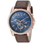 Ficha técnica e caractérísticas do produto Relógio Masculino Armani Exchange Modelo AX2508 - Pulseira em Couro / a Prova D' Água