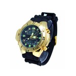 Relogio Masculino Atlantis G3154 Aqualand Fundo Preto